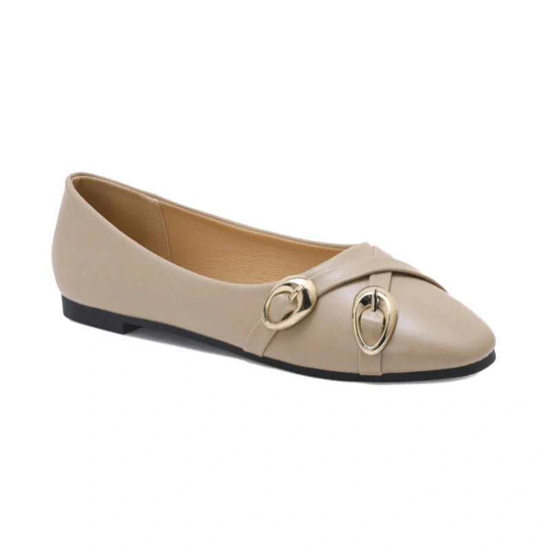 Ballerines avec décoration - Kaki - taille 40 - vue 11