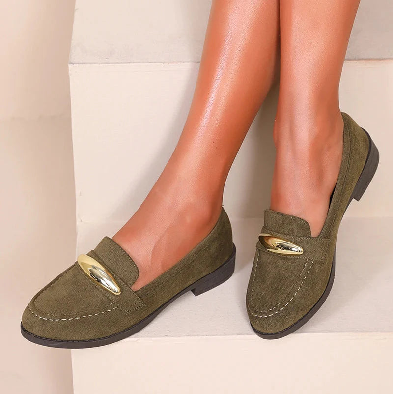 Mocassins avec accessoires doré - Noir - taille 36 - vue 1