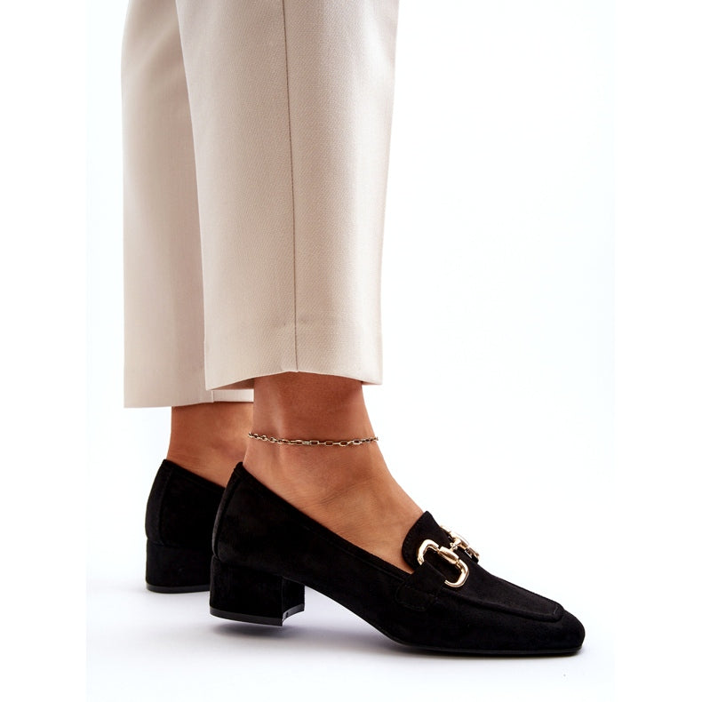 Escarpin à boucle en daim - Marron - taille 41 - vue 12