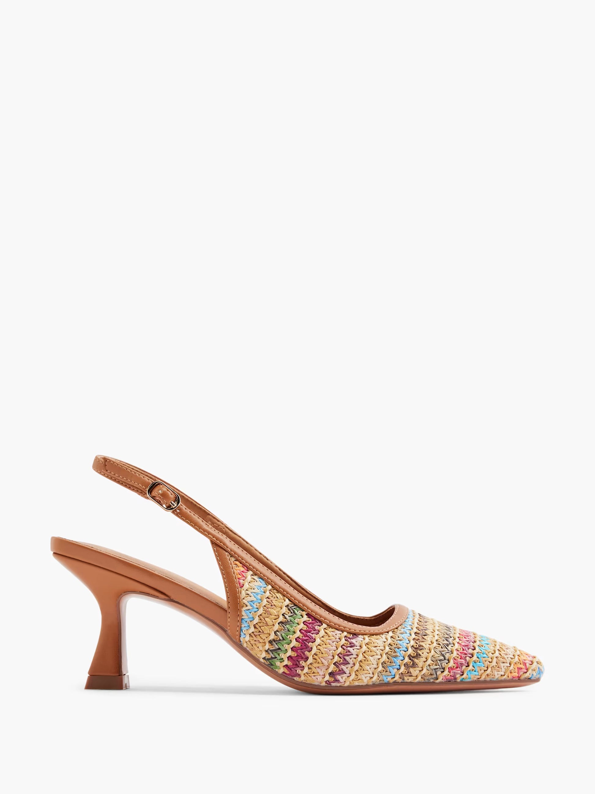 Escarpins Slingback à Texture Tressée - Noir - taille 40 - vue 5