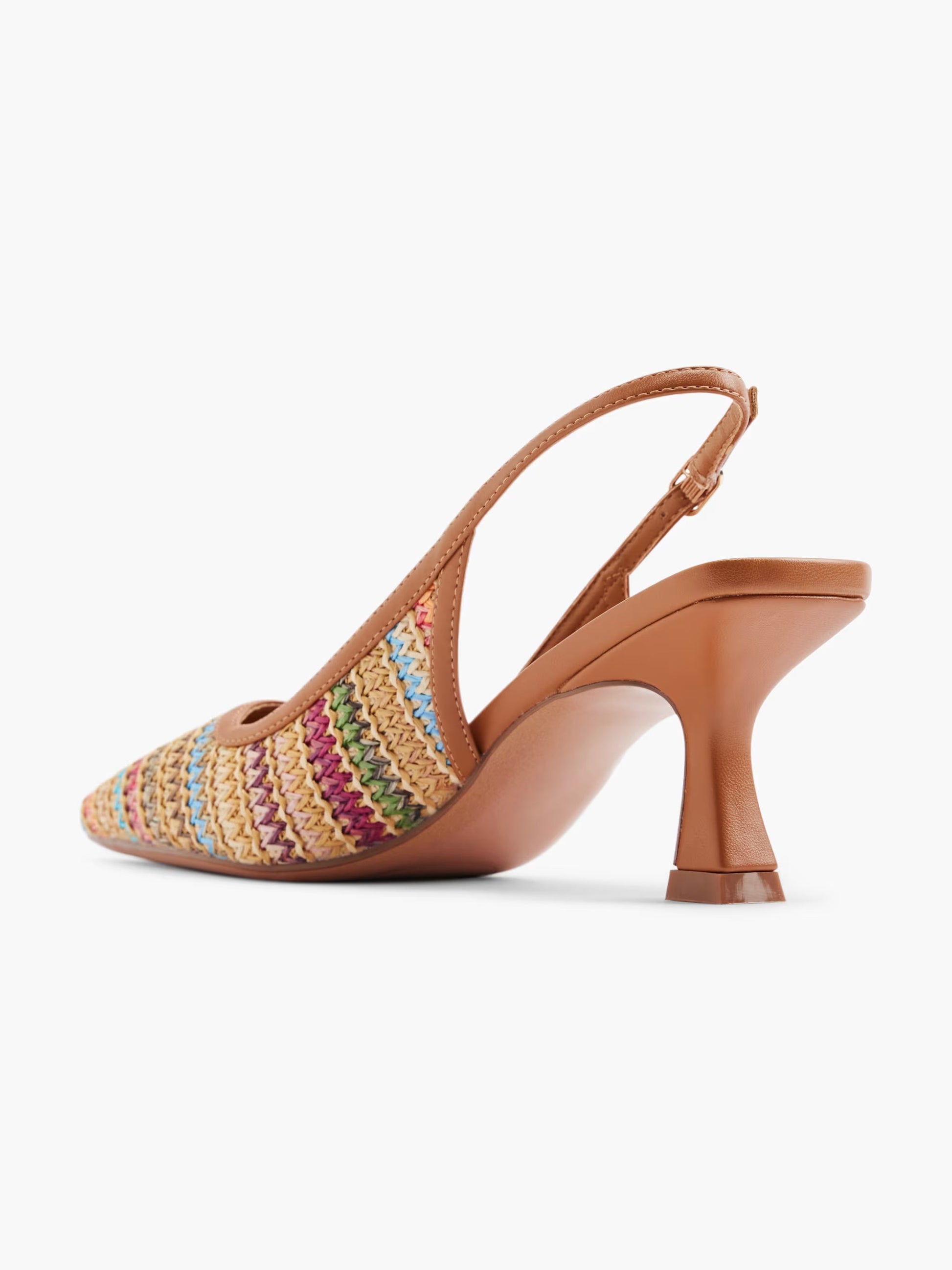 Escarpins Slingback à Texture Tressée - Blanc - taille 36 - vue 7