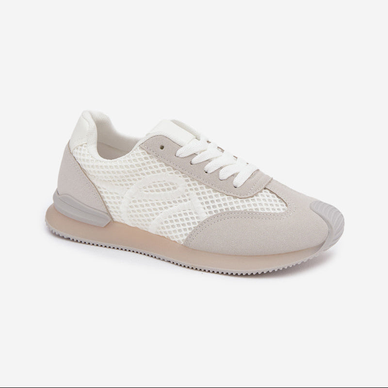 Basket en simili cuir - Blanc - taille 41 - vue 12