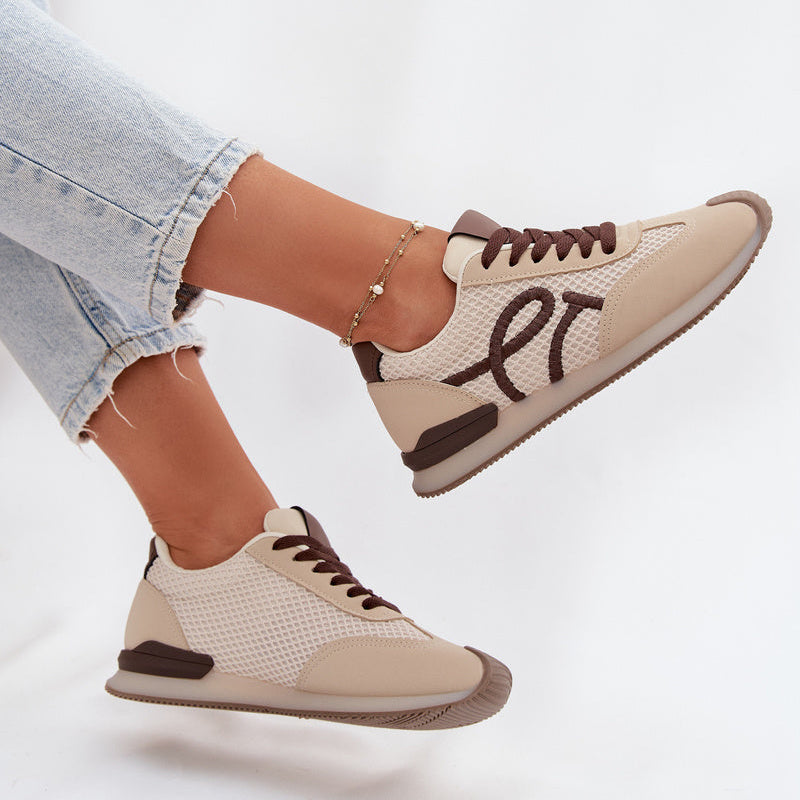 Basket en simili cuir - Brown - taille 41