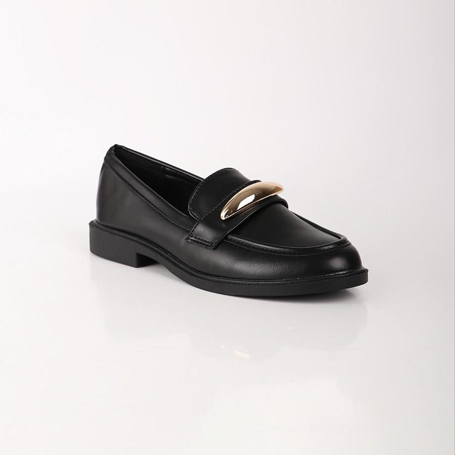Moccasins Loafers with Gold Hardware - Noir - taille 37 - vue 2