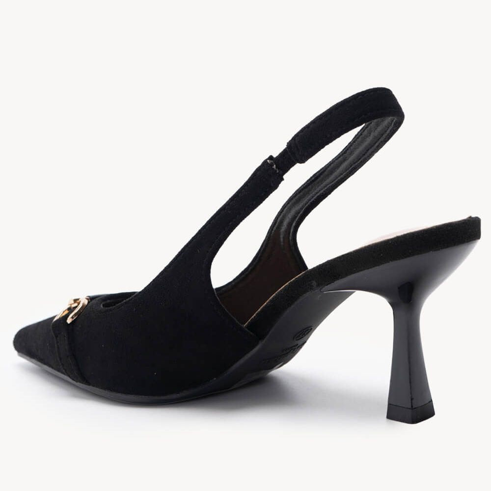 Escarpins Slingback à Mors Doré - Kaki - taille 39 - vue 10