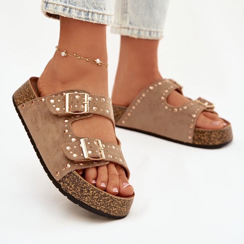 Sandales Tendance à Double Bride - Noir - taille 36 - vue 1