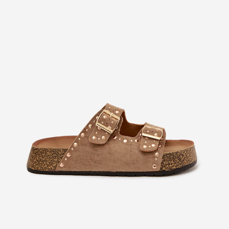 Sandales Tendance à Double Bride - Marron - taille 41 - vue 18