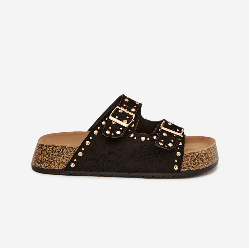 Sandales Tendance à Double Bride - Camel - taille 38 - vue 21