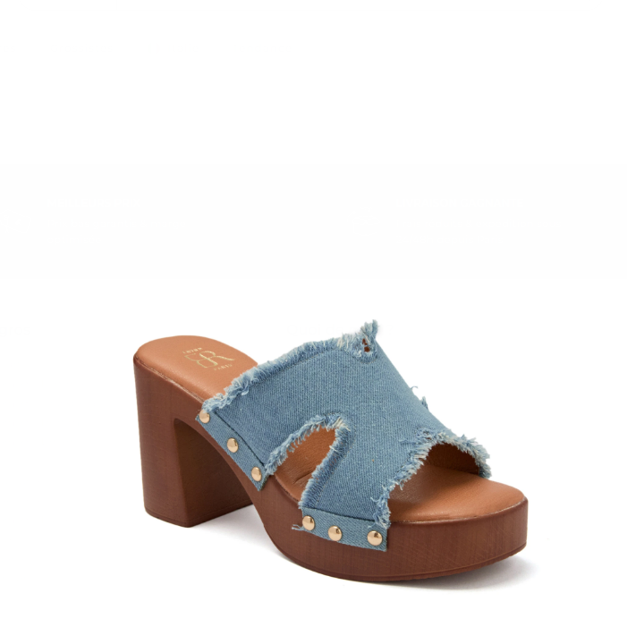Sandale en suédine à talons carrés - Marron - taille 41 - vue 12