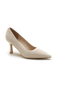 Escarpins à talons en tissu confort tendance - Noir - taille 41 - vue 6