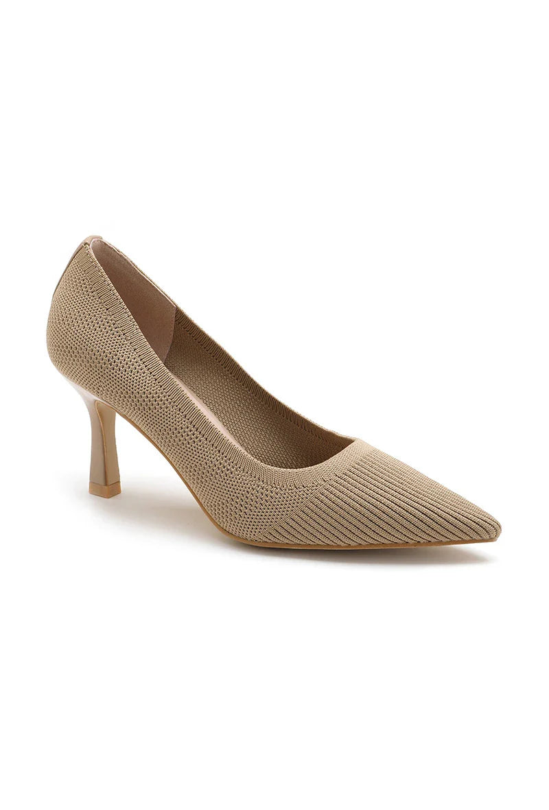 Escarpins à talons en tissu confort tendance - Or - taille 39 - vue 10