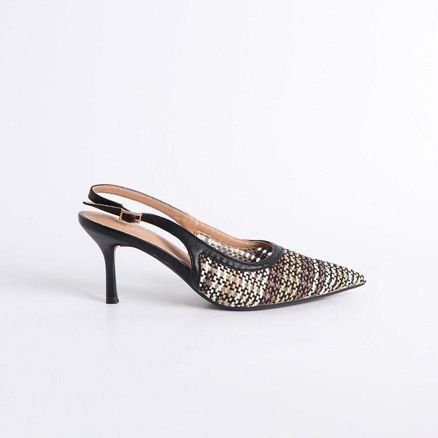 Escarpins Slingback à Texture Tressée - Blanc - taille 40 - vue 11
