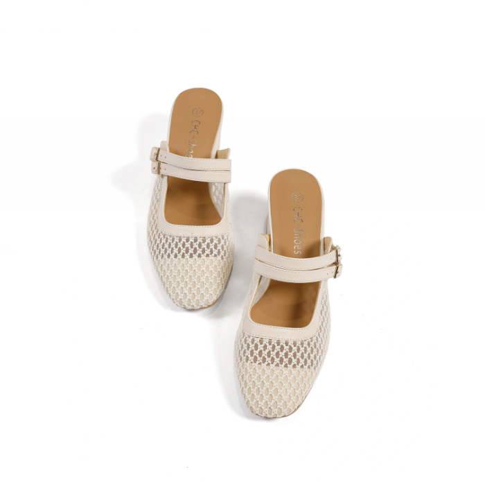 Babouches Confort et classe - Beige - taille 36 - vue 7