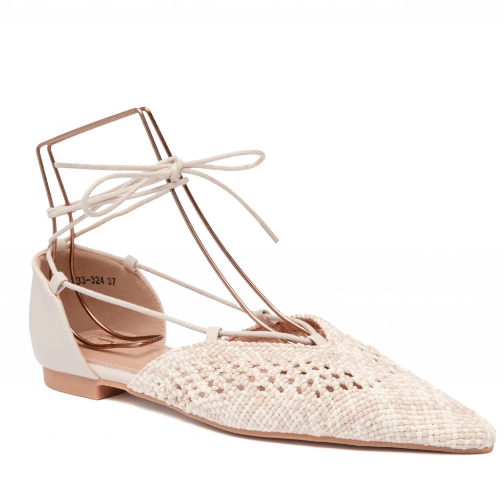 Ballerines à bout pointu au style délicat - Beige - taille 36 - vue 7