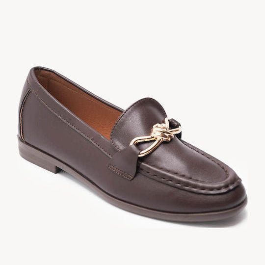 Mocassins Élégants à Mors Doré - Beige - taille 36 - vue 7