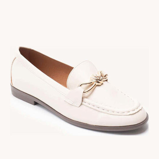 Mocassins Élégants à Mors Doré - Beige - taille 37 - vue 8
