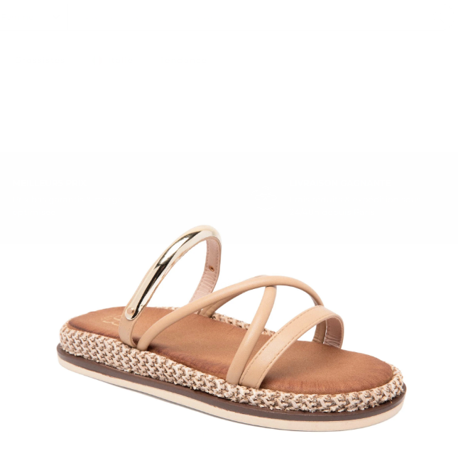 Sandales femme plates à brides fines croisées - Marron - taille 37 - vue 20