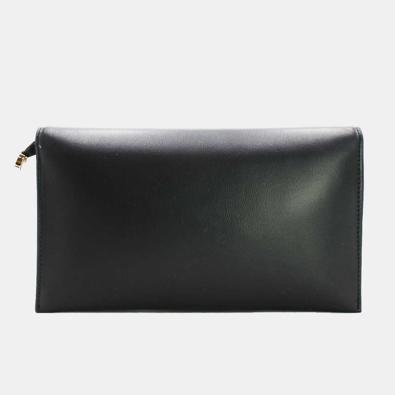 Pochette Rabat Argentée — Médaillon Signature & Chaîne - Jaune - vue 5