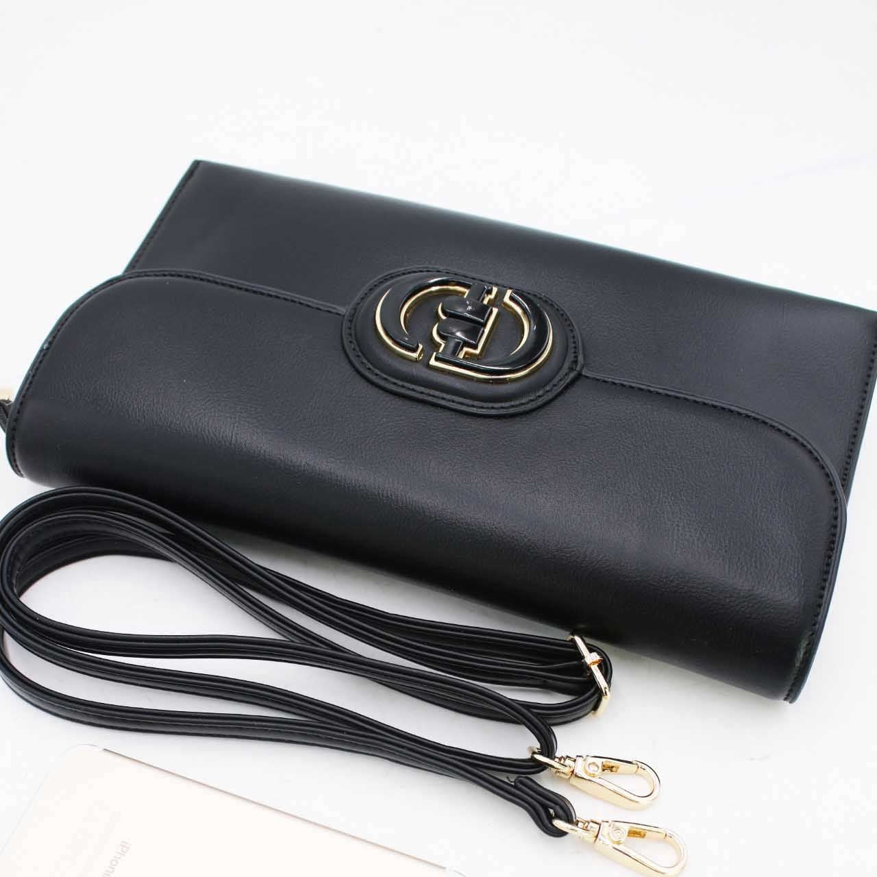 Pochette Rabat Argentée — Médaillon Signature & Chaîne - Or - vue 4
