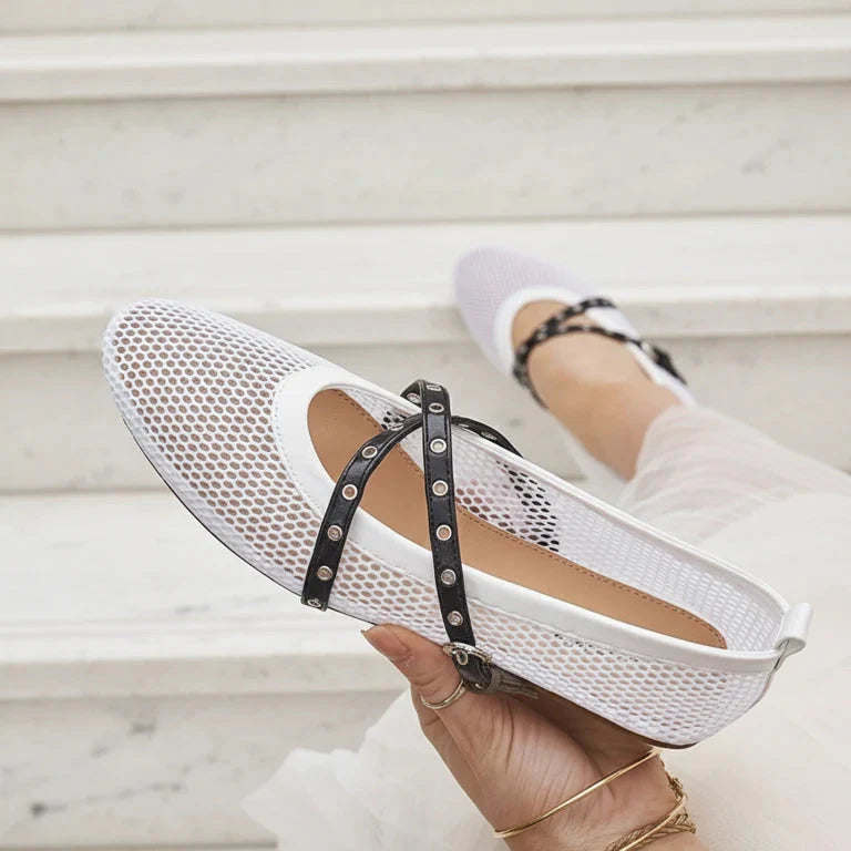 Ballerines en maille avec brides - Leopard - taille 39 - vue 22