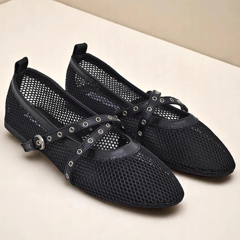 Ballerines en maille avec brides - Leopard - taille 40 - vue 23