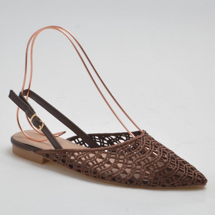 Ballerine slingback à bout pointu - Beige - taille 38 - vue 9