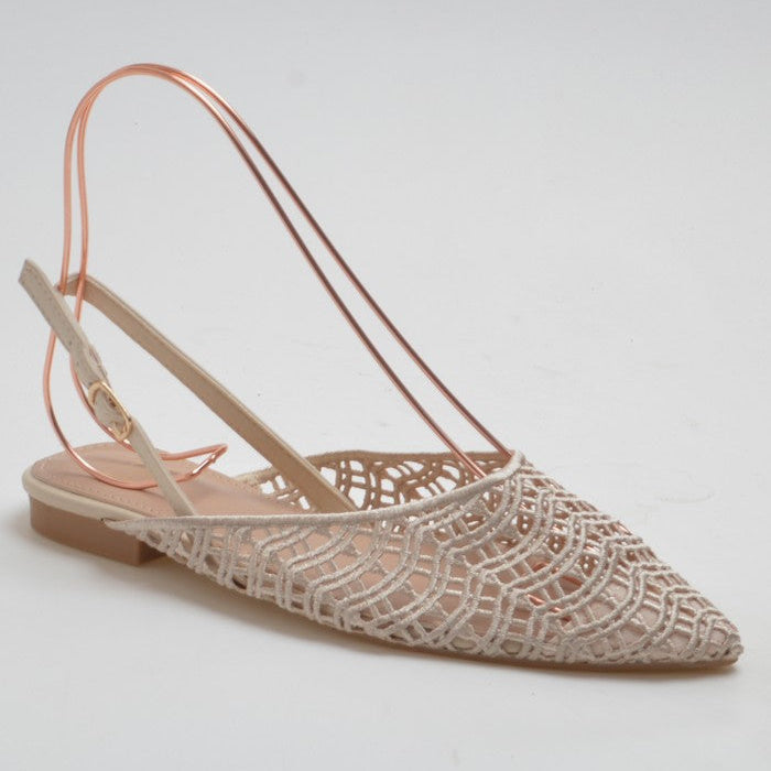 Ballerine slingback à bout pointu - Beige - taille 36 - vue 7