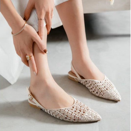 Ballerine slingback à bout pointu - Noir - taille 41 - vue 6