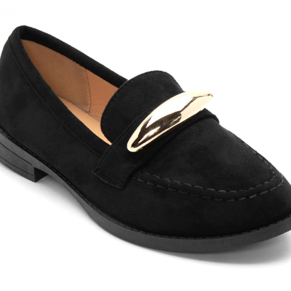 Mocassins avec accessoires doré - Vert - taille 39 - vue 28