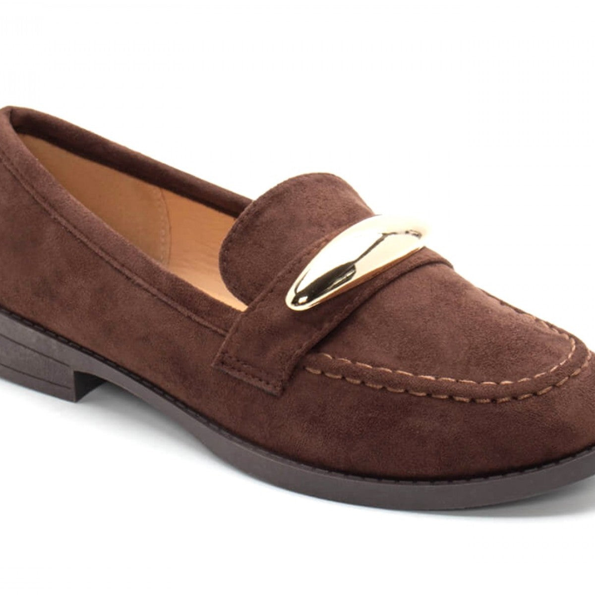 Mocassins avec accessoires doré - Vert - taille 41 - vue 30