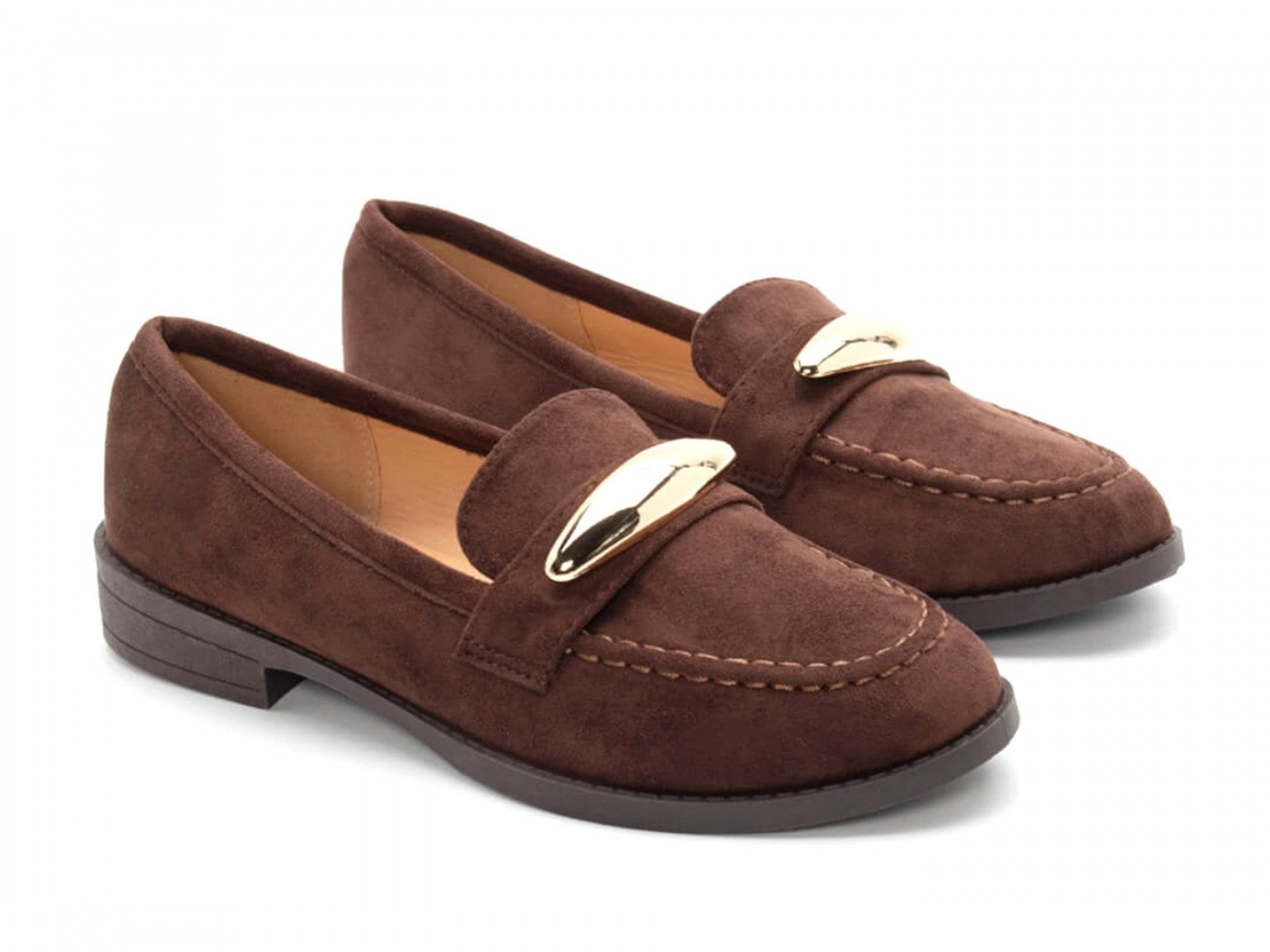 Mocassins avec accessoires doré - Noir - taille 38 - vue 3