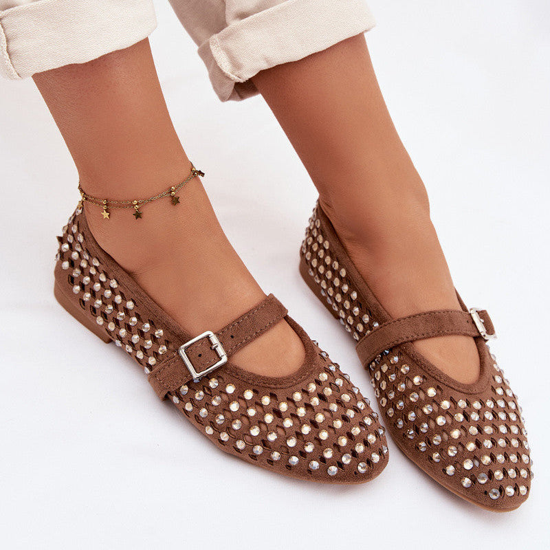 Ballerines à Studs Argentés - Noir - taille 41 - vue 6