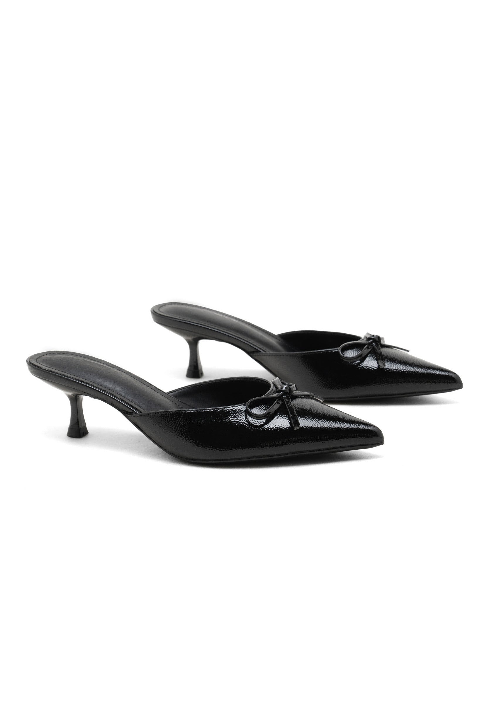 Babouch Pointues à Petit Talon et Nœud - Nude - taille 38 - vue 9