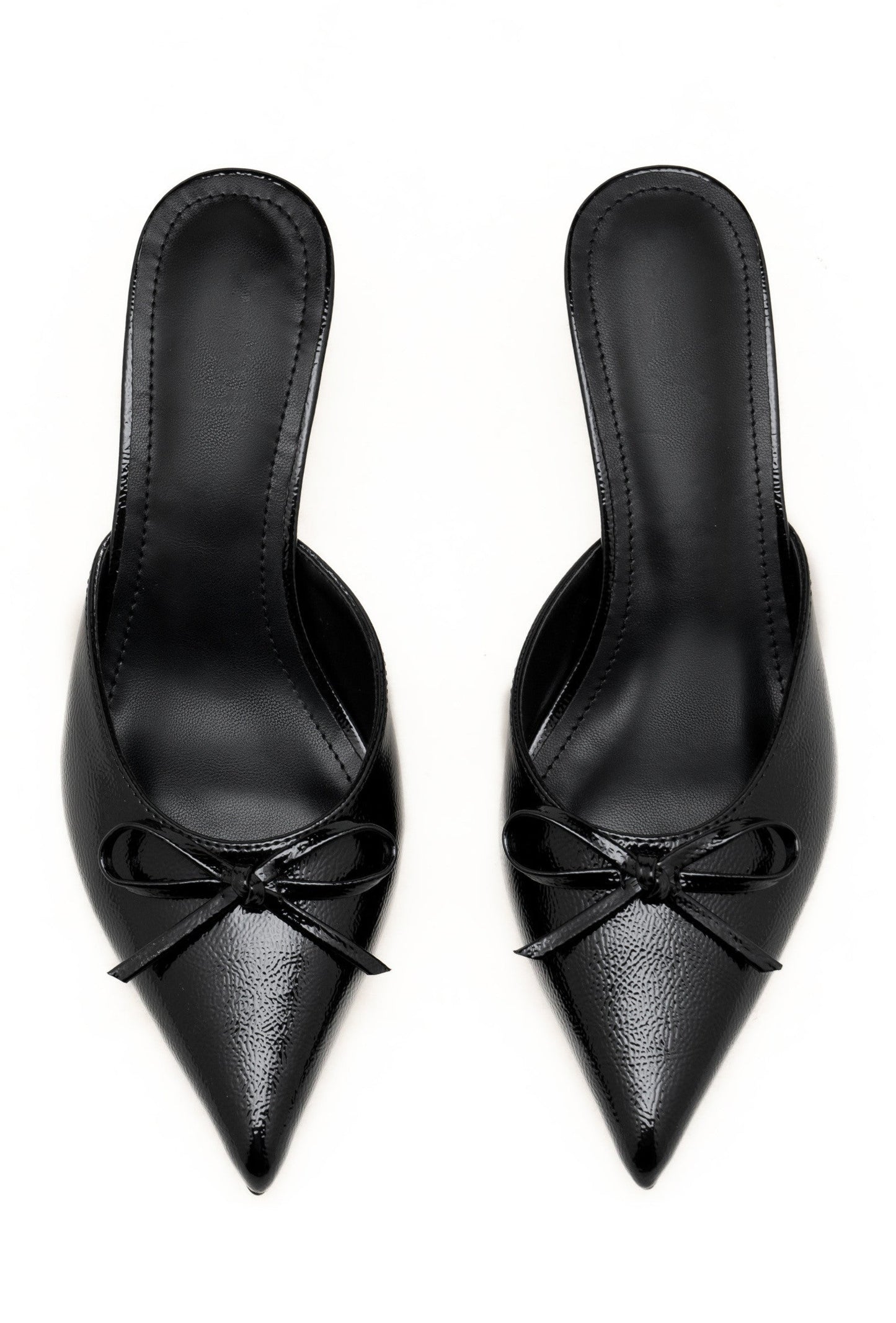 Babouch Pointues à Petit Talon et Nœud - Nude - taille 39 - vue 10