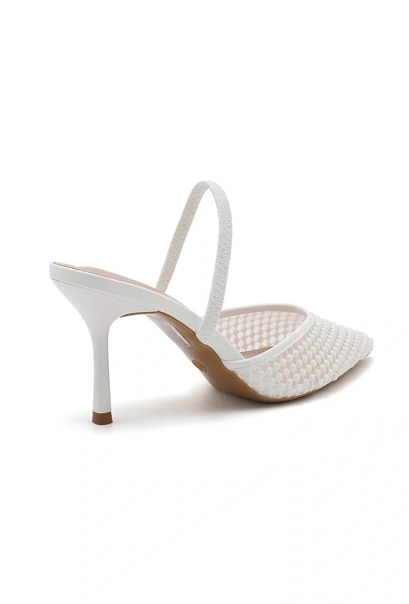 Escarpins élégante et détails perles - Nude - taille 38 - vue 9