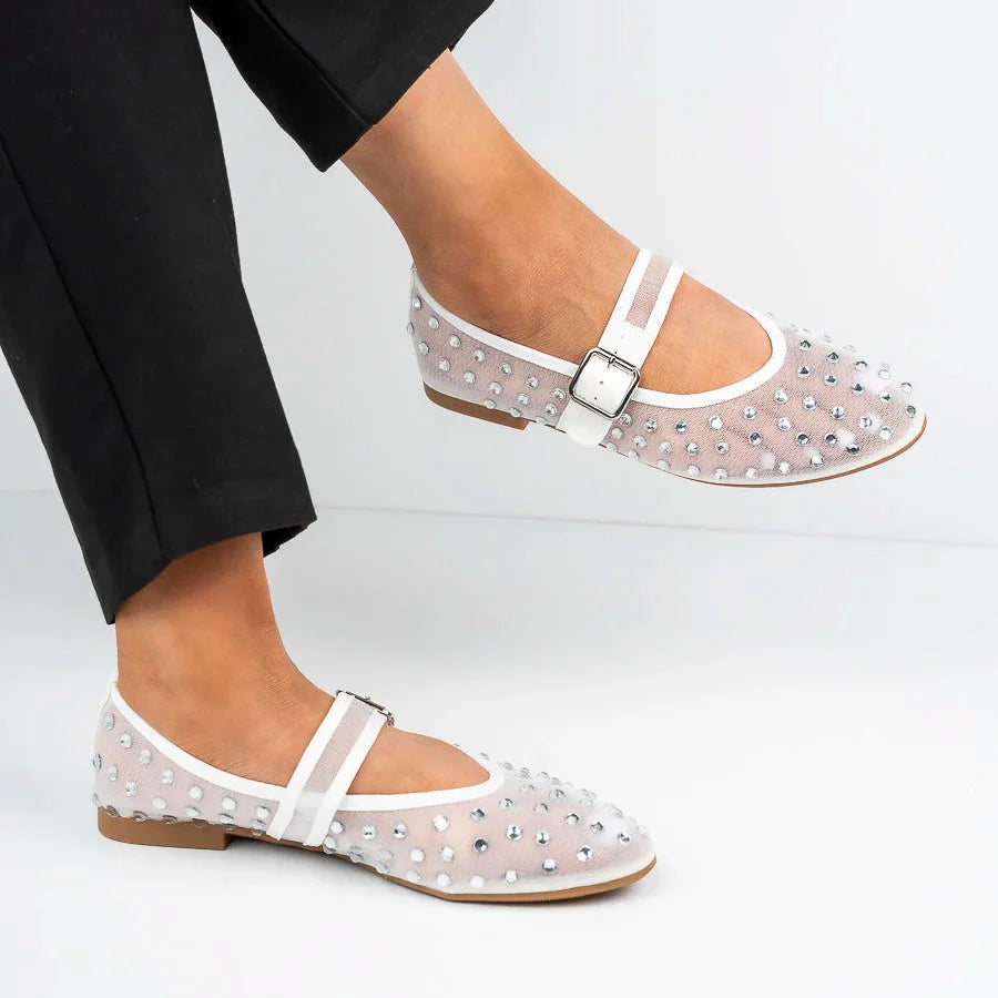 Ballerines ornées de strass - Noir - taille 40 - vue 5