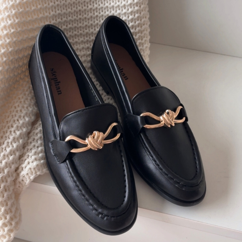 Mocassins Élégants à Mors Doré - Marron - taille 38 - vue 15