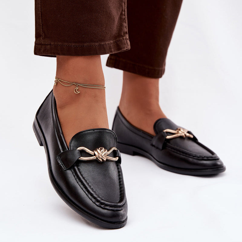 Mocassins Élégants à Mors Doré - Marron - taille 41 - vue 18