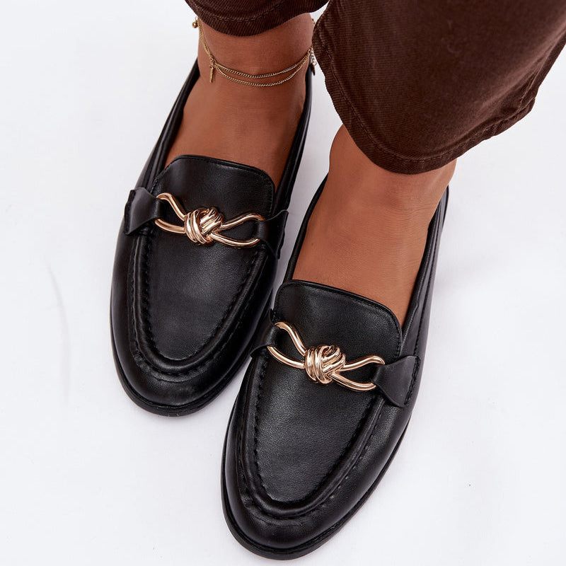 Mocassins Élégants à Mors Doré - Marron - taille 39 - vue 16