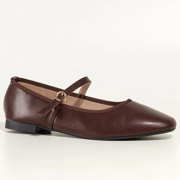Ballerines à bride - Marron - taille 36 - vue 7