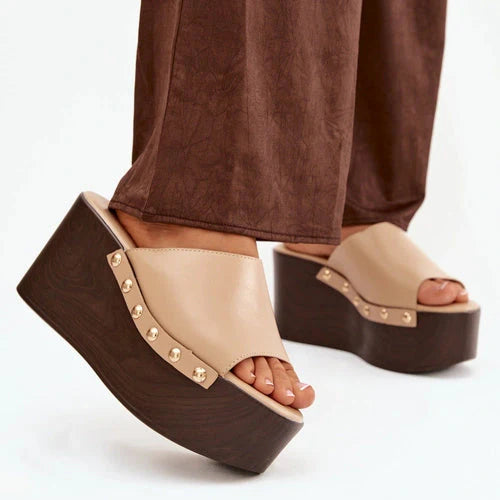 Mules à Plateforme - Beige - taille 40 - vue 17