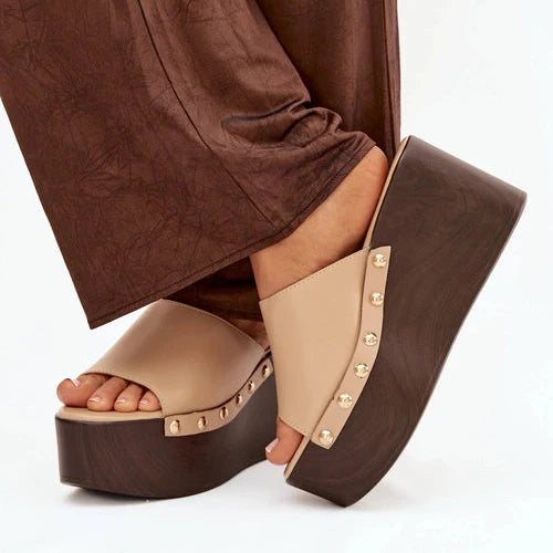 Mules à Plateforme - Marron - taille 38 - vue 9