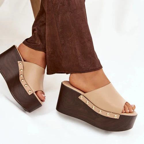 Mules à Plateforme - Marron - taille 39 - vue 10