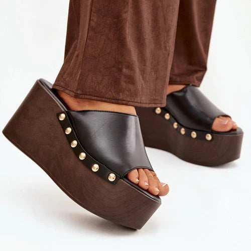 Mules à Plateforme - Marron - taille 40 - vue 11