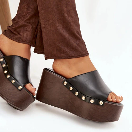 Mules à Plateforme - Beige - taille 36 - vue 13