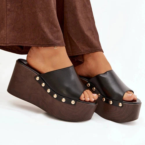 Mules à Plateforme - Beige - taille 37 - vue 14