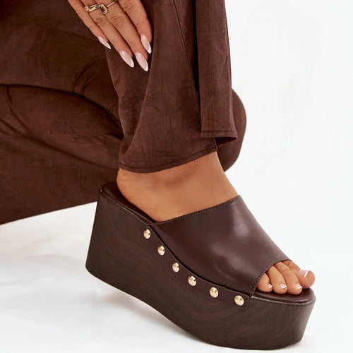 Mules à Plateforme - Beige - taille 39 - vue 16