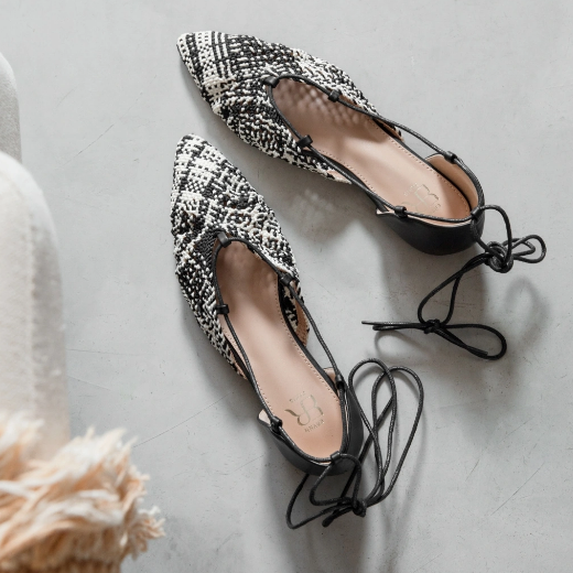 Ballerines à bout pointu au style délicat - Marron - taille 37 - vue 14