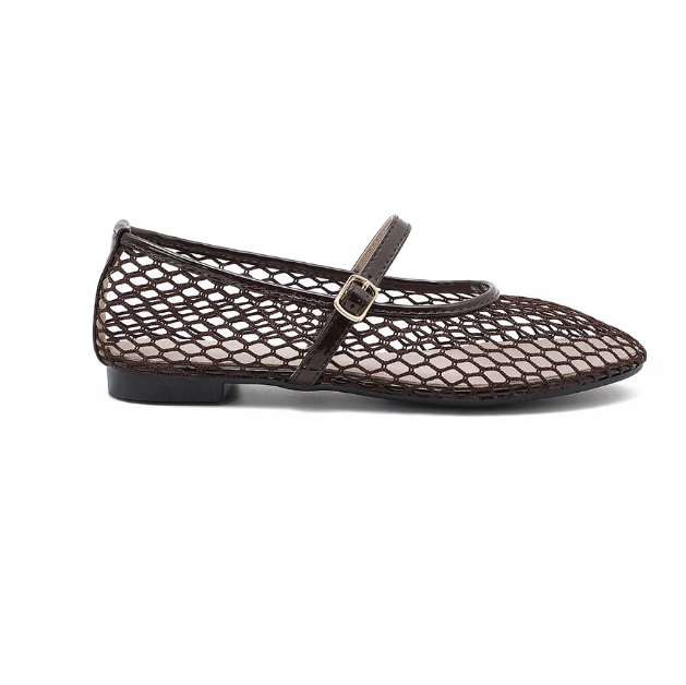 Ballerine ajourée en filet - Blanc - taille 40 - vue 17