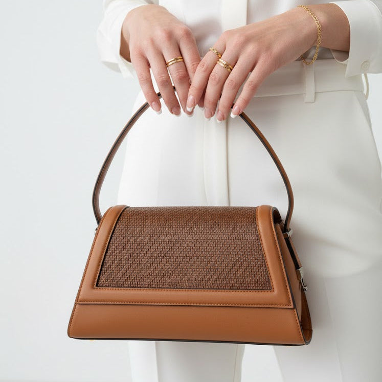Ensemble Élégance Sac & Sandales talon - Marron - taille 40 - vue 5
